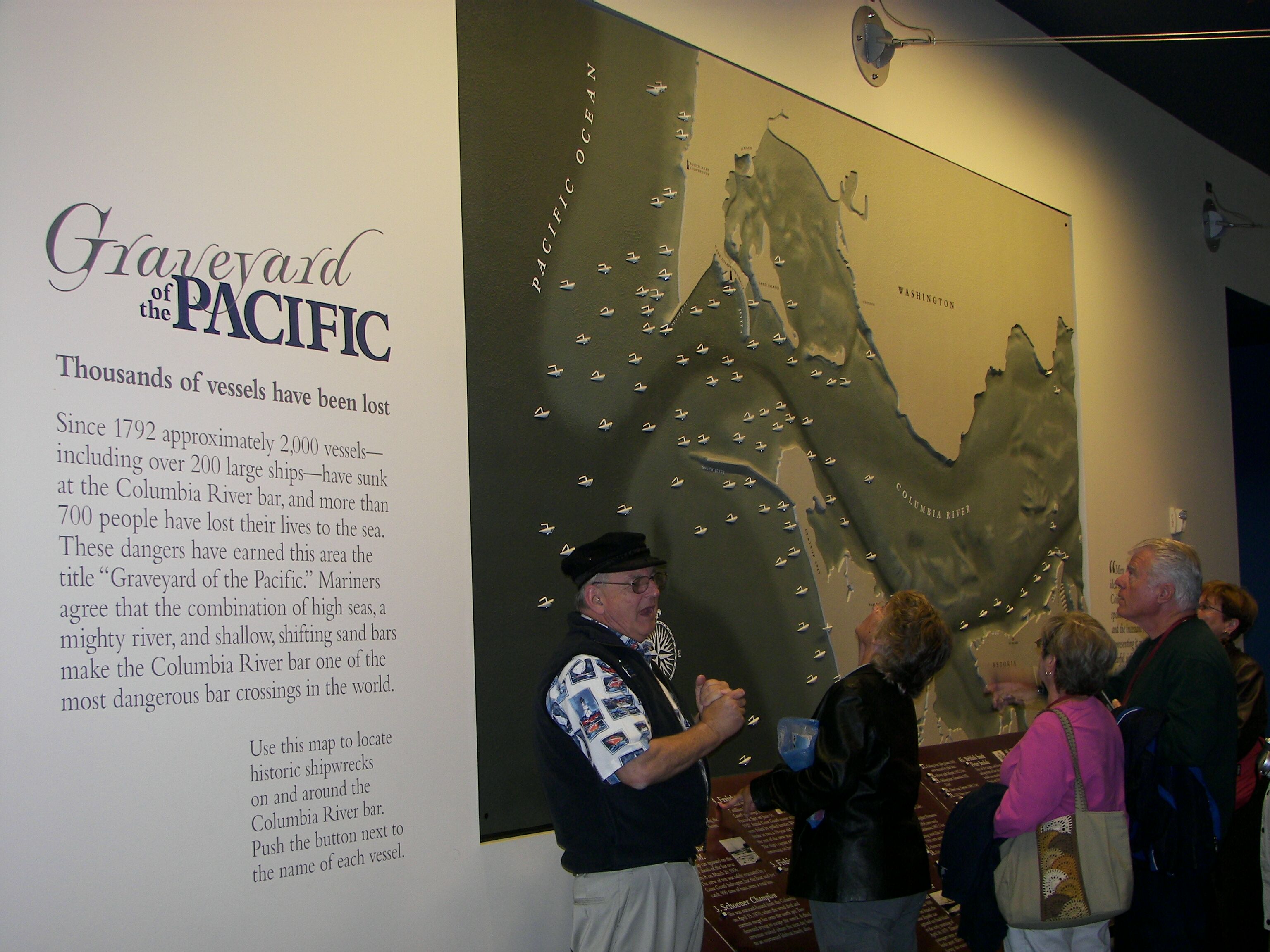 Columbia River Maritime Museum-shipwrecks on the bar